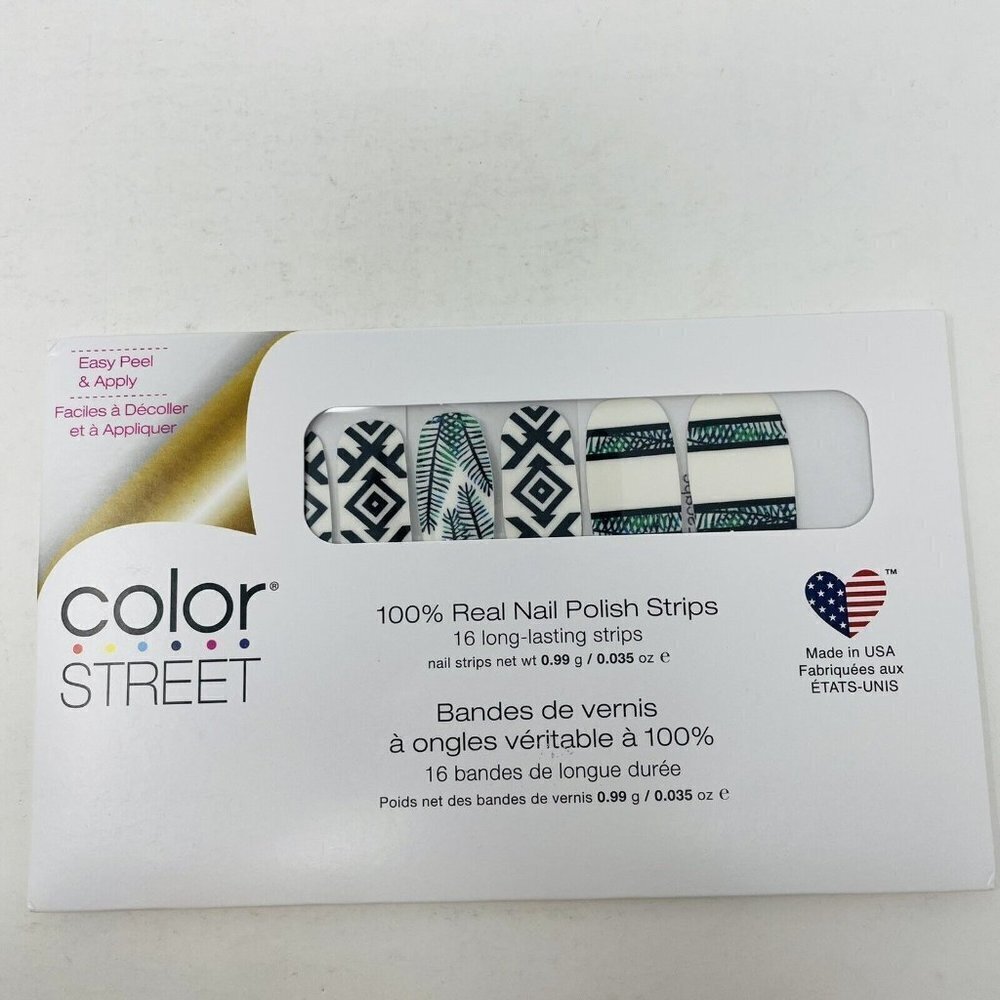 Color Street 100% Real Nail Polish‎ Strips Costa Rica Escape Art Design RETIRED